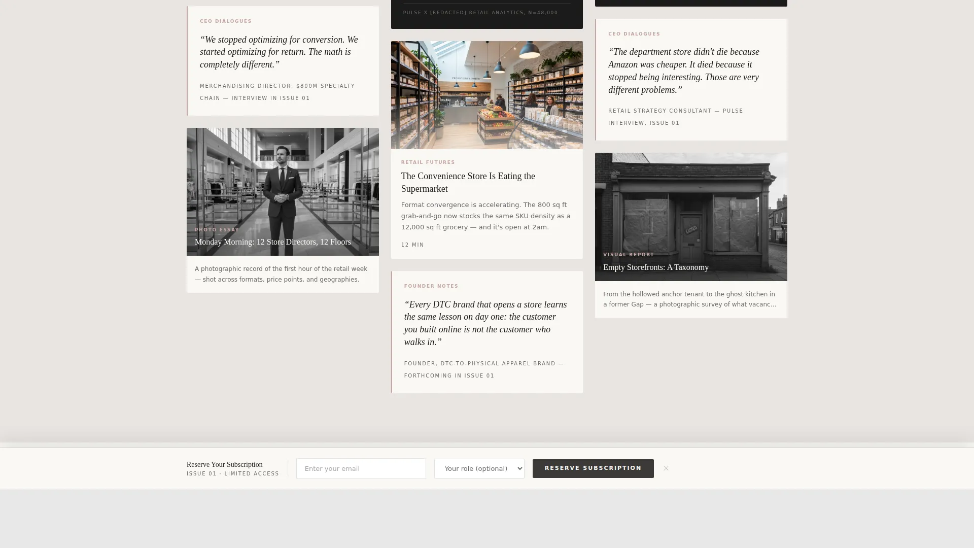 Retail Blog & Media Specialist Pre-Launch Website Template