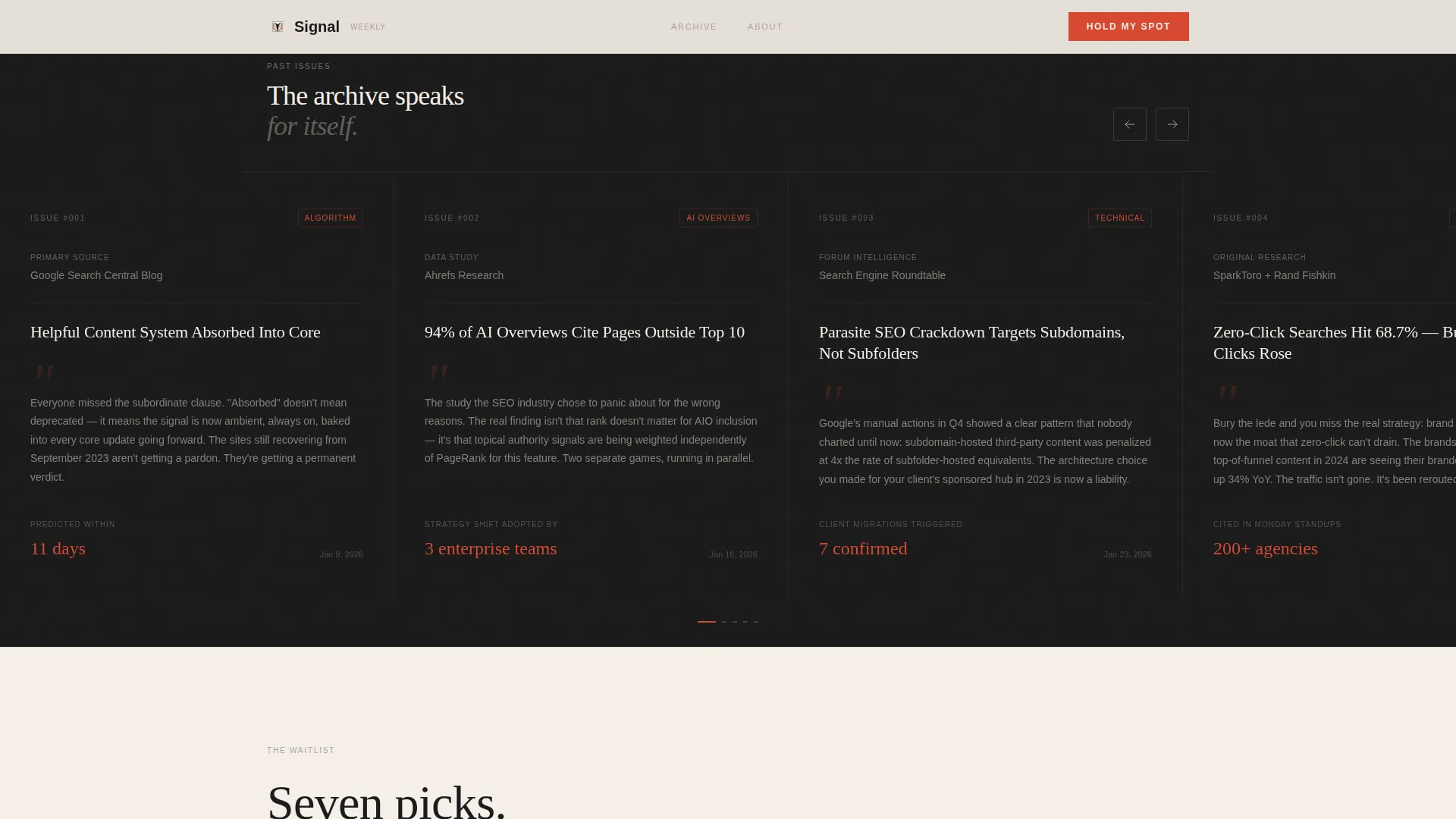 SEO & Content Newsletter Pre-Launch Website Template