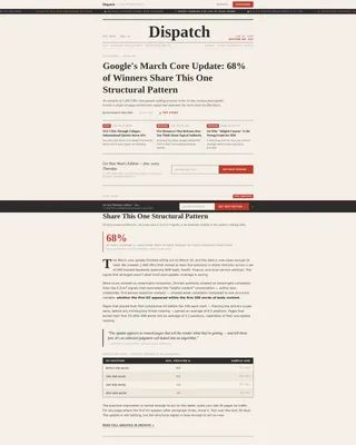 Advanced SEO & Content Newsletter Blog & Content Website Template