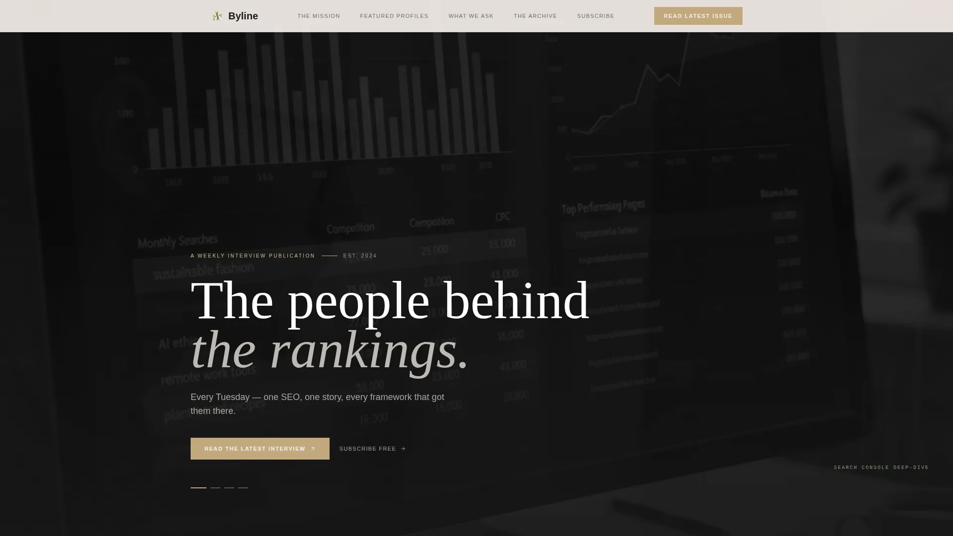 SEO & Content Newsletter Blog Website Template