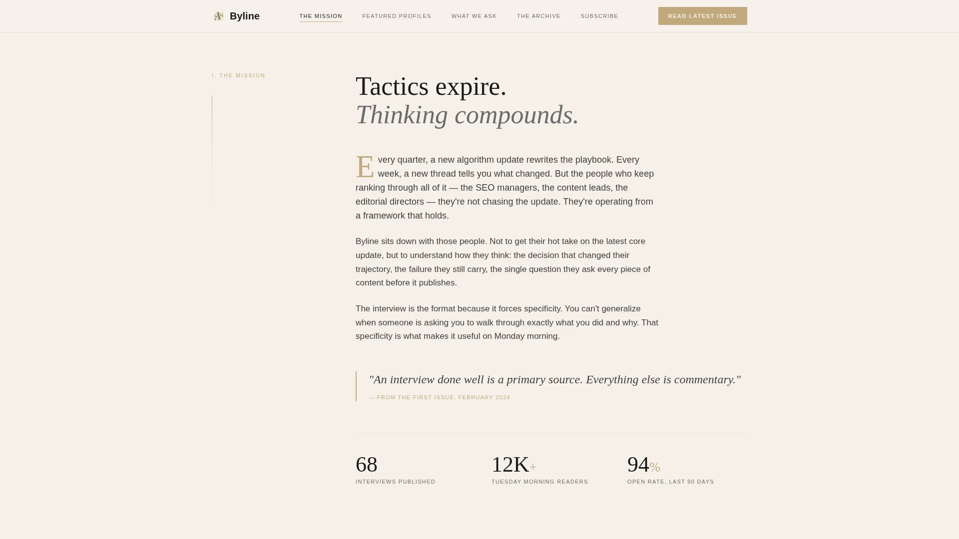SEO & Content Newsletter Blog Website Template