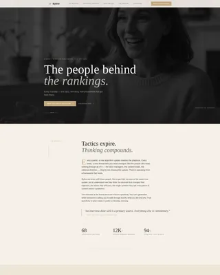 SEO & Content Newsletter Blog Website Template