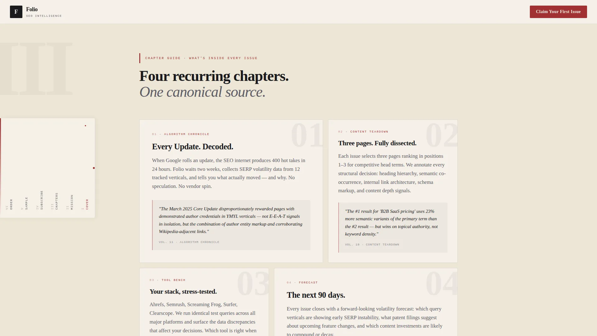 SEO & Content Newsletter Reviews Website Template
