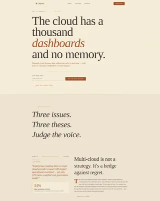 Editorial SaaS Newsletter Landing Page Template