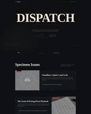 SaaS & Cloud Newsletter Landing Page Template