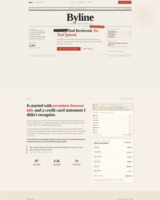 Honest SaaS Review Blog Landing Page Template