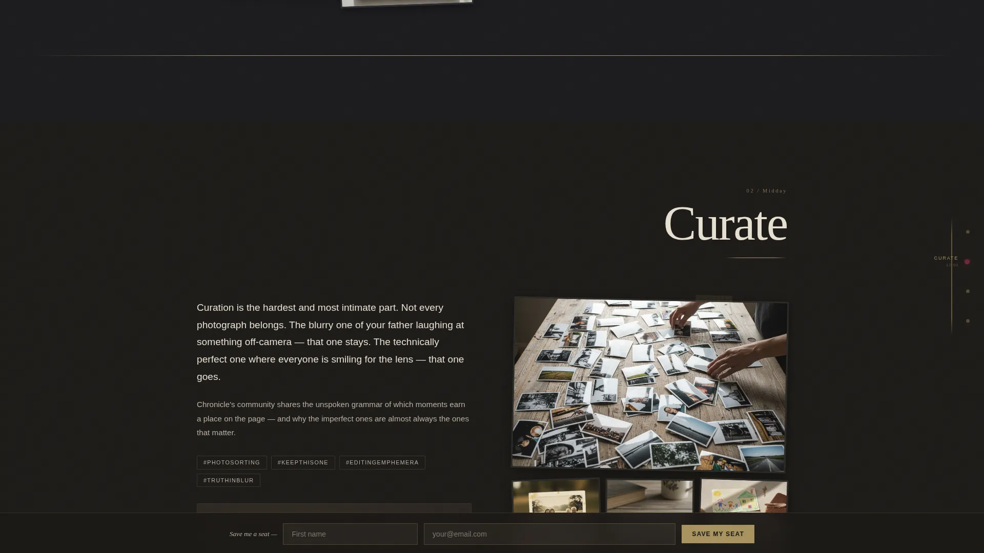 Scrapbooking & Memory Keeping Content Pre-Launch Website Template