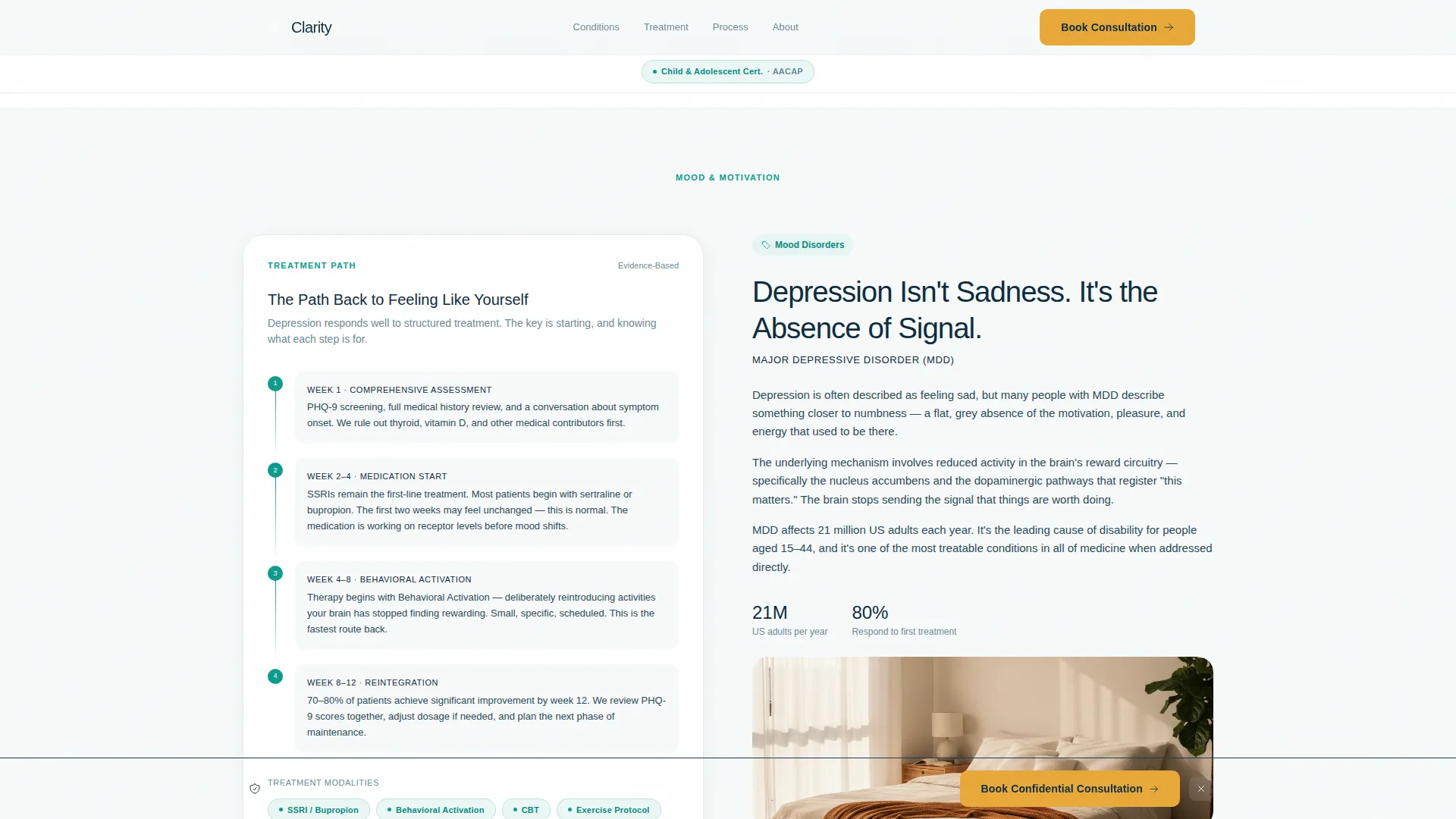 Psychiatrist Booking Website Template