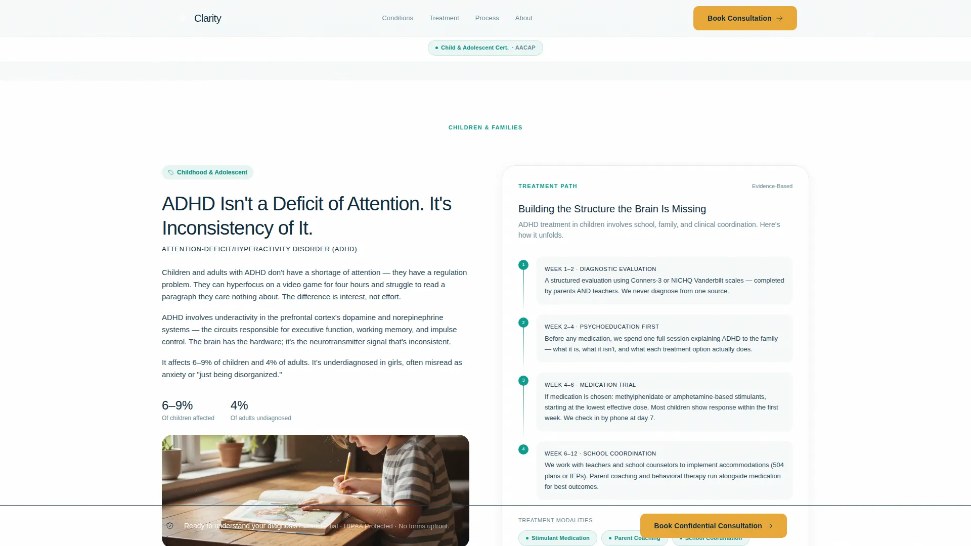 Psychiatrist Booking Website Template