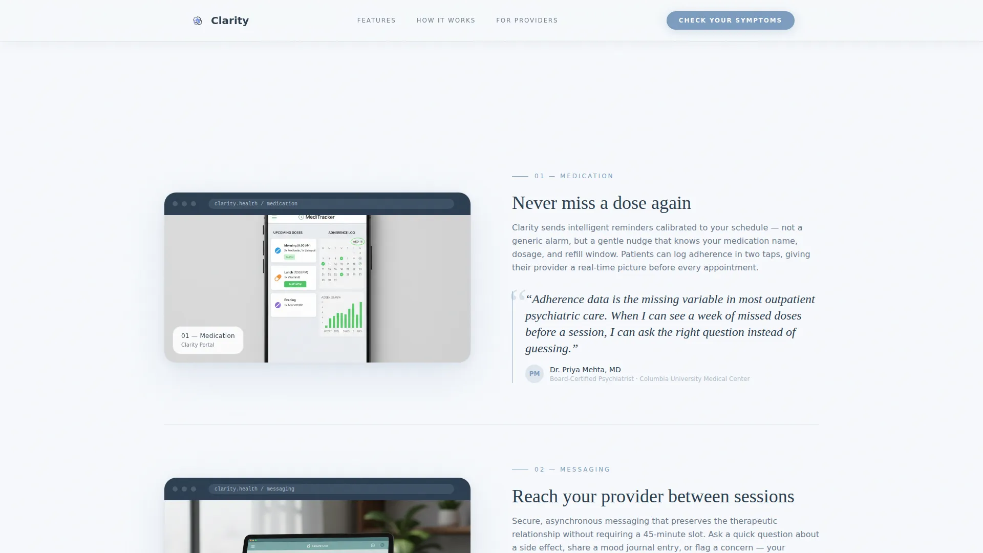 Psychiatrist Booking Website Template