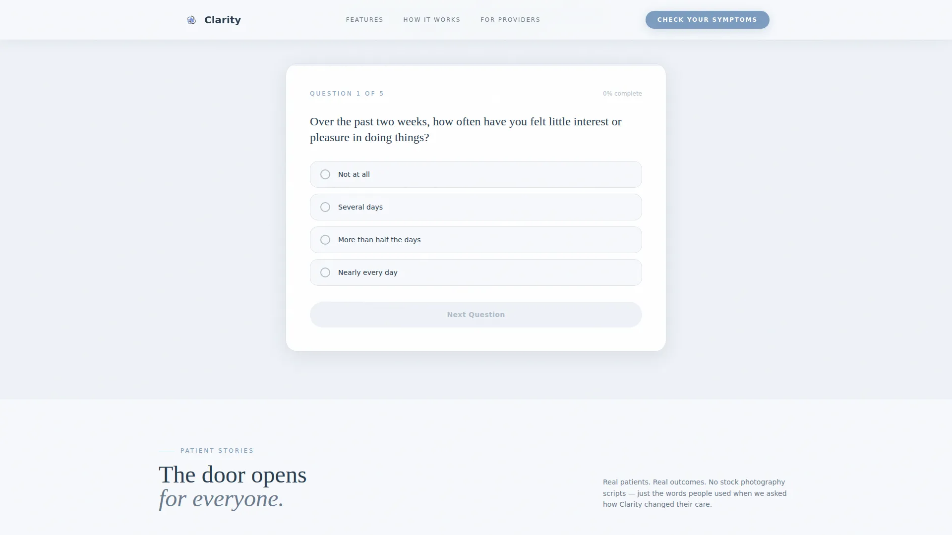 Psychiatrist Booking Website Template