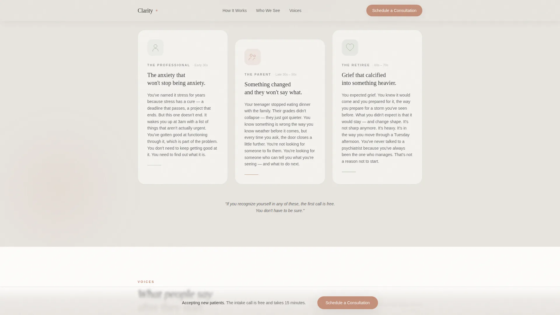 Mental Health & Psychiatry Blog Website Template