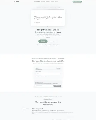 Psychiatrist Specialist Booking Website Template