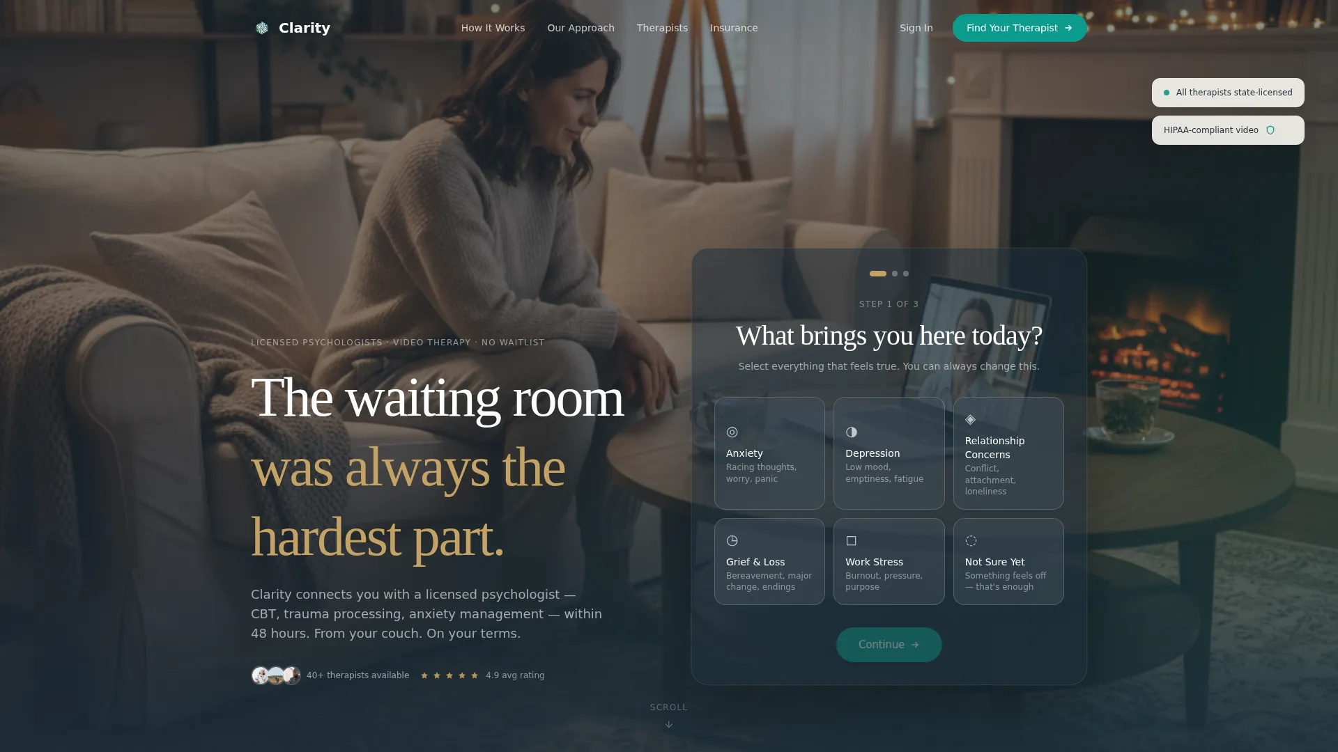 Psychologist FAQ Website Template