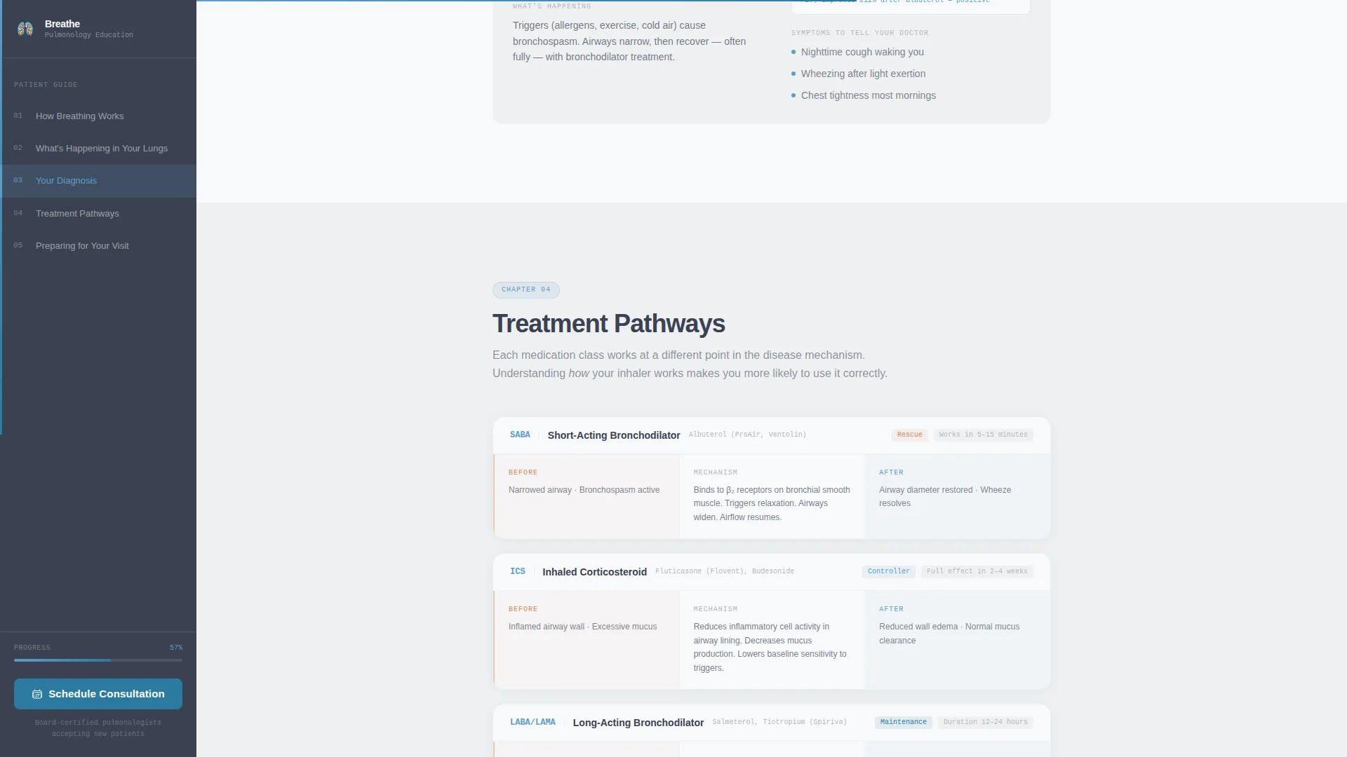 Pulmonologist Booking Website Template