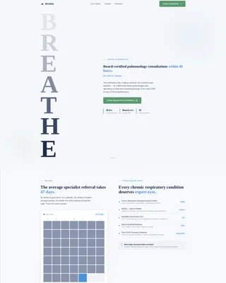 Pulmonologist Booking Website Template