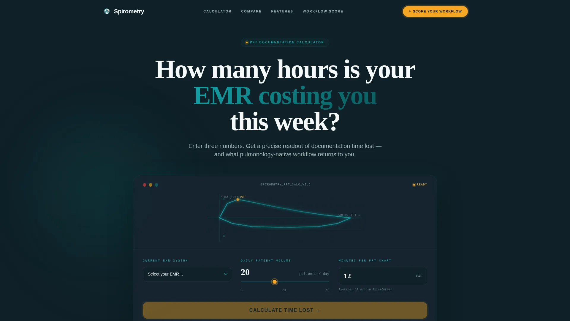 Pulmonology Medicine Cost Calculator Website Template