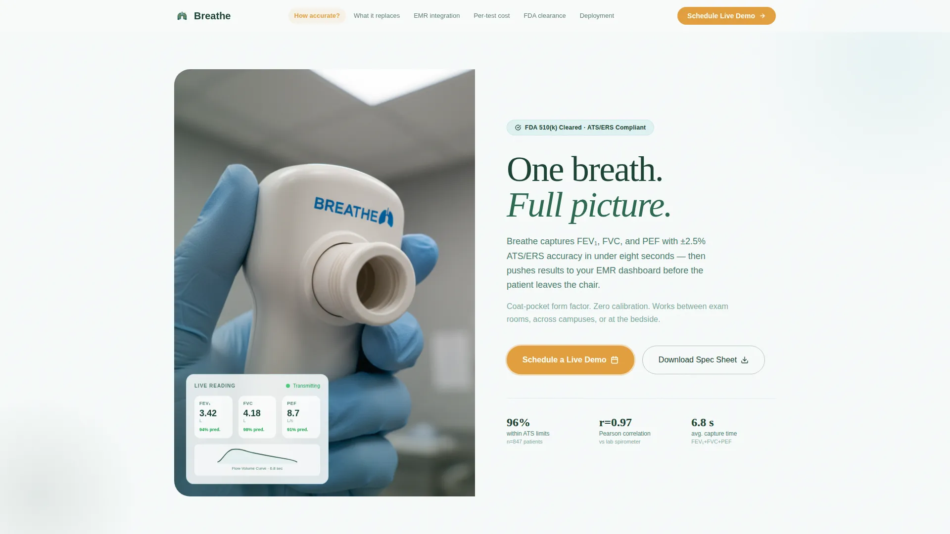 Pulmonology Medicine Booking Website Template