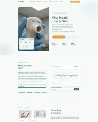 Pulmonology Medicine Booking Website Template