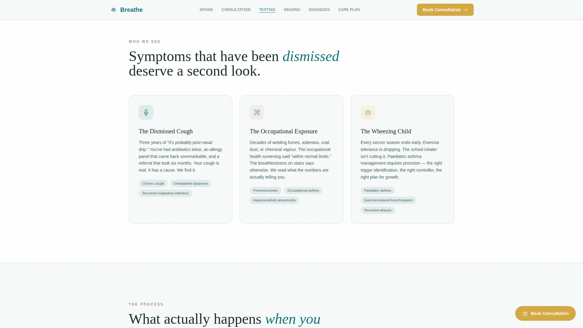 Pulmonology Medicine Specialist Booking Website Template