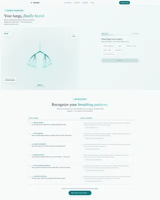Pulmonology Medicine Booking Website Template