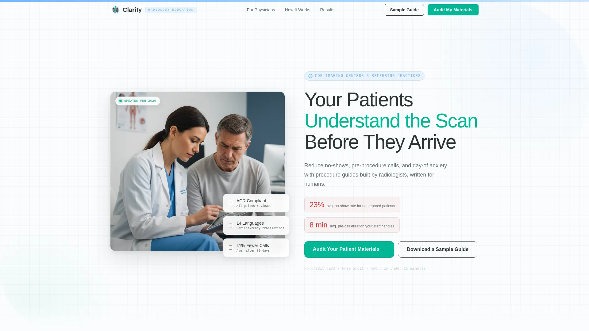 Radiologist Comparison Website Template