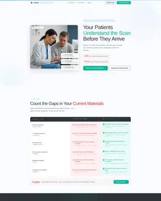 Radiologist Comparison Website Template