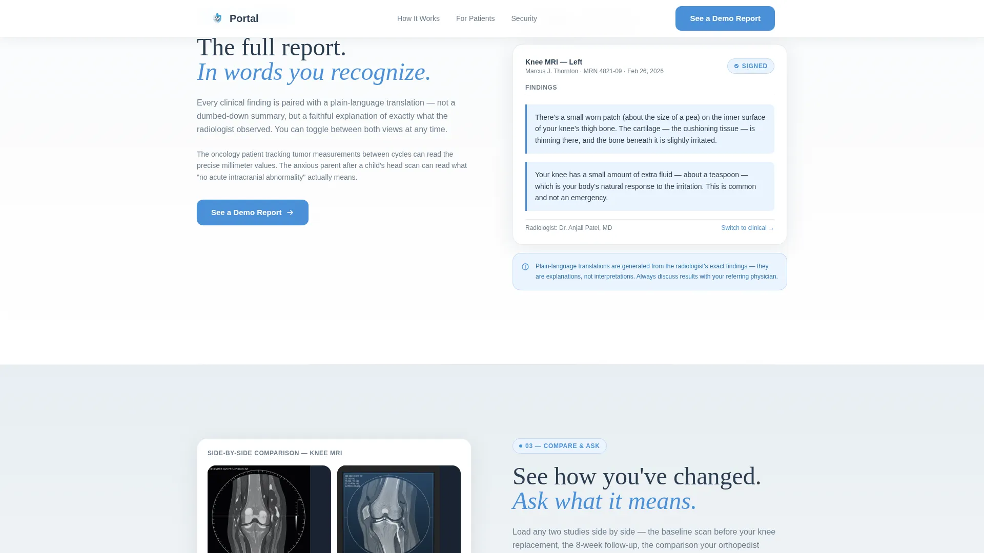 Radiologist Reviews Website Template
