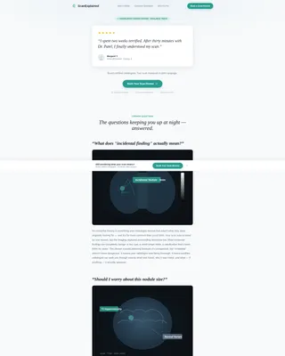 Radiologist Complete Booking Website Template