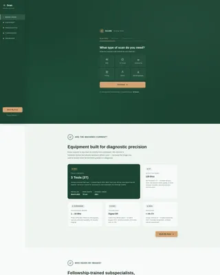 Diagnostic Lab & Imaging Booking Website Template