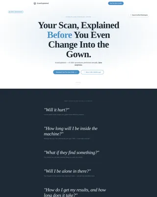 Radiology Medicine Education Website Template