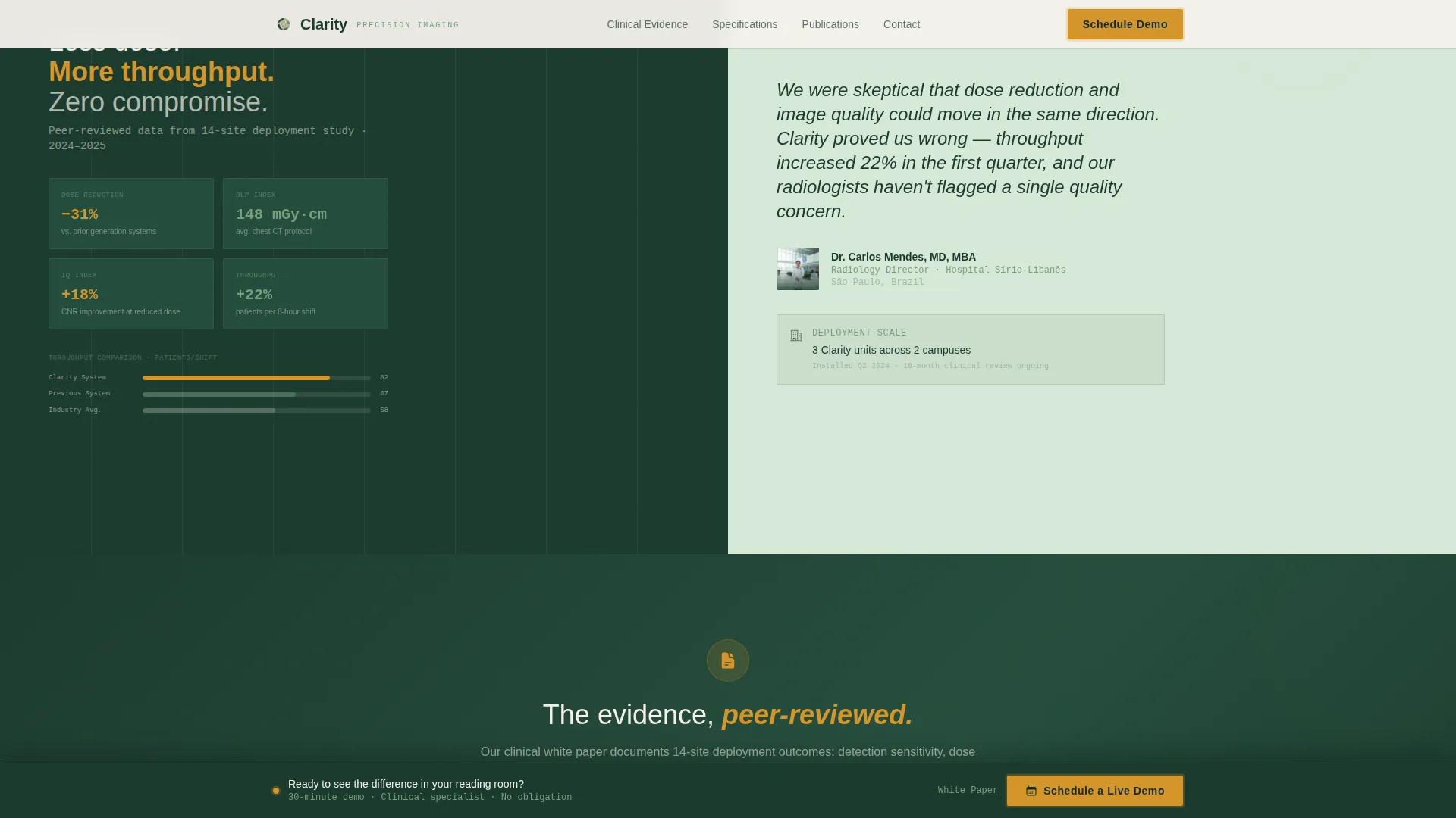 Radiology Medicine Booking Website Template