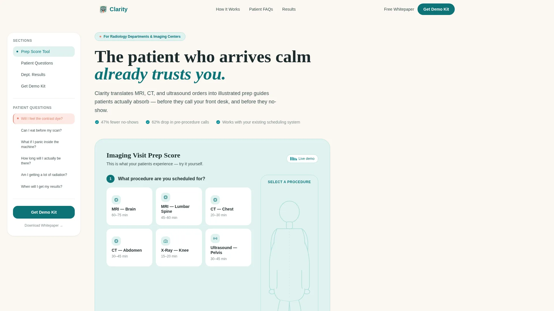 Radiology Medicine FAQ Website Template