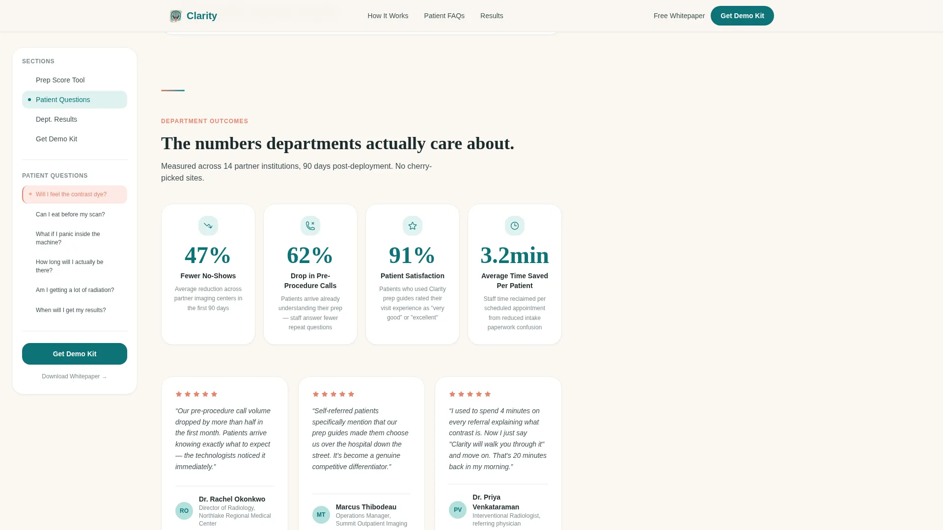 Radiology Medicine FAQ Website Template