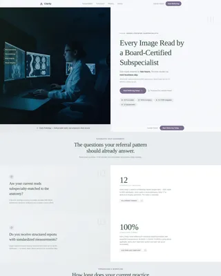 Radiology Medicine Professional Website Template