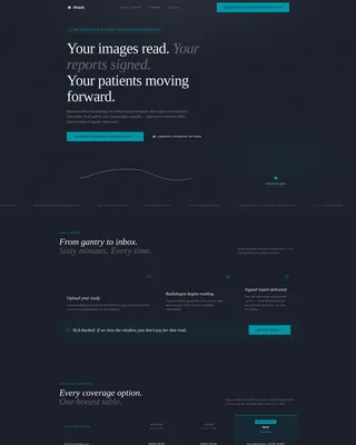 Radiology Medicine Specialist Booking Website Template