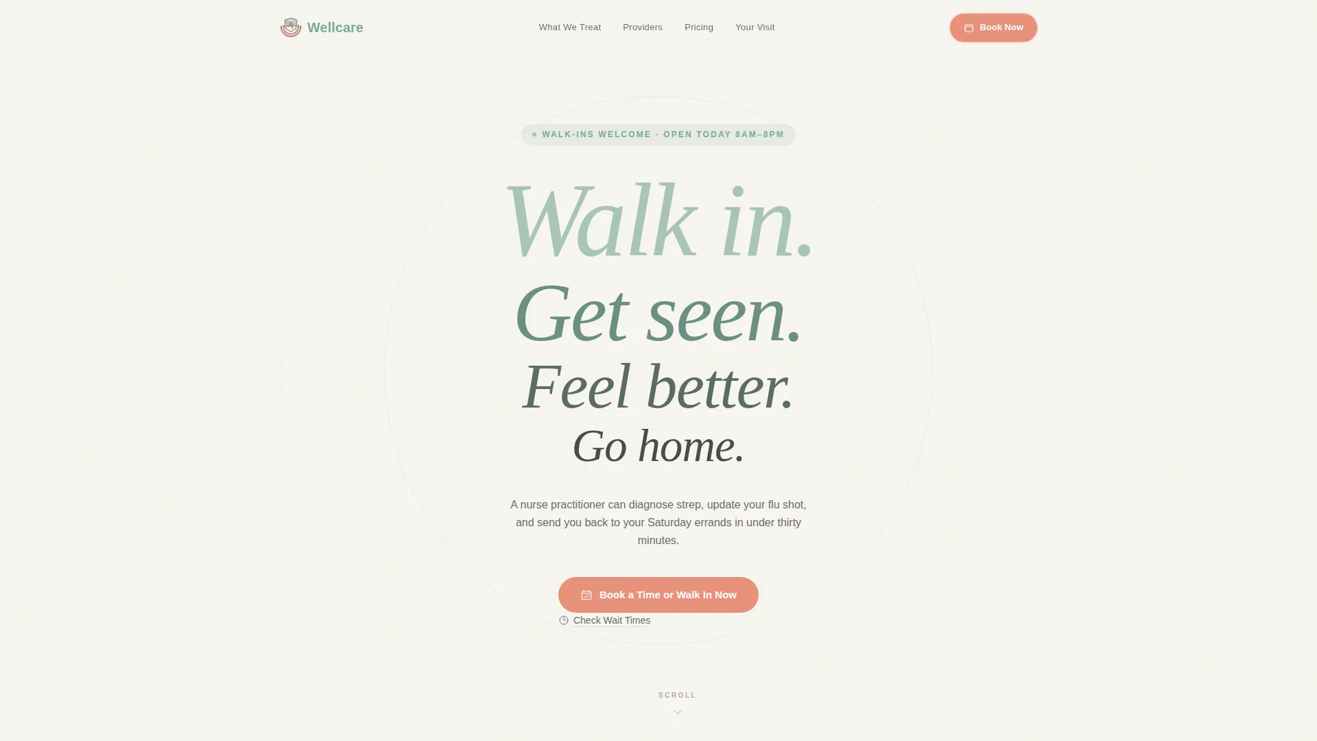 Urgent Care & Walk-In Booking Website Template