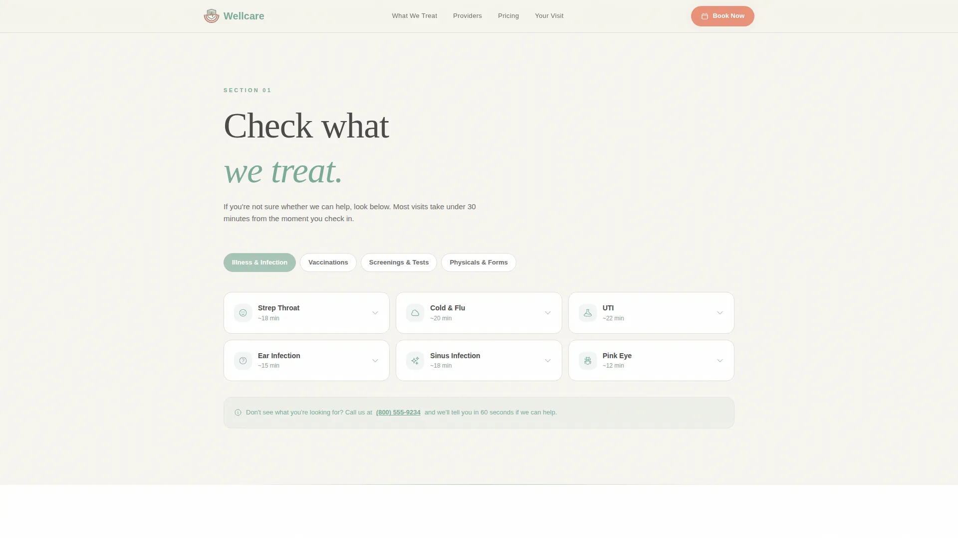 Urgent Care & Walk-In Booking Website Template