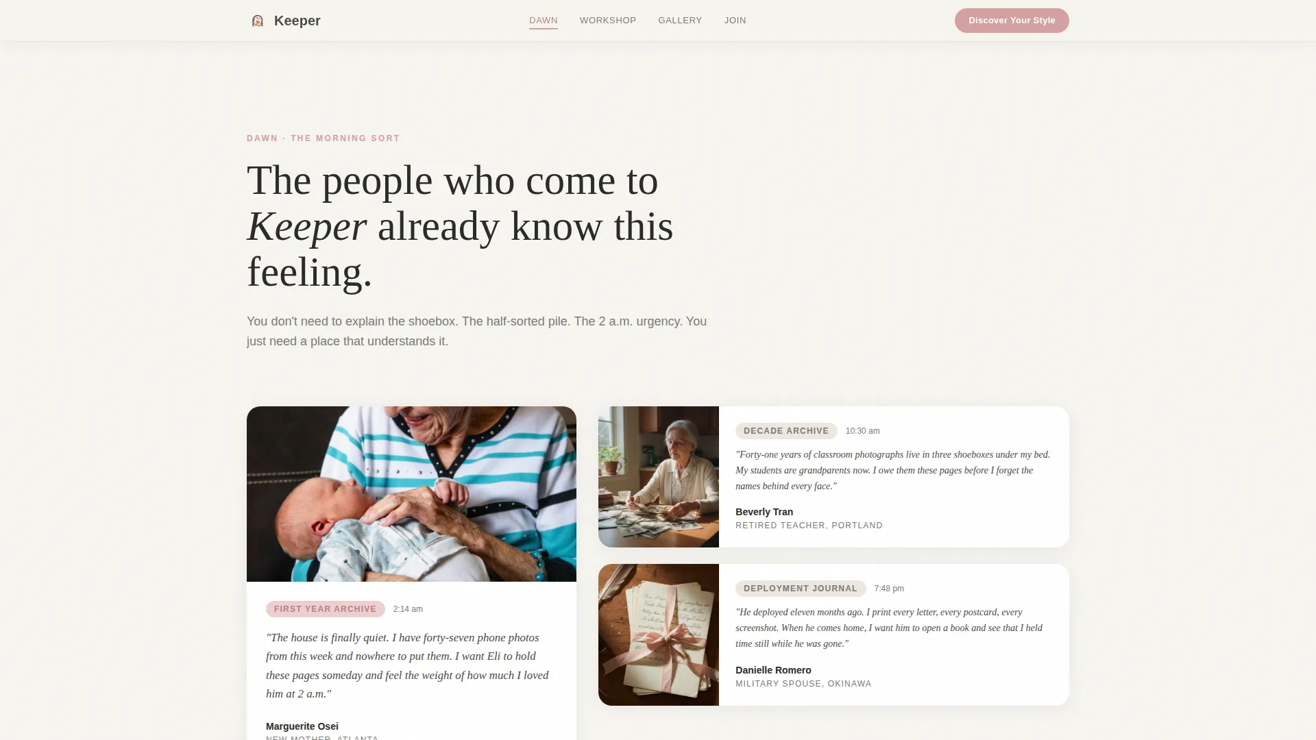 Scrapbooking & Memory Keeping Content Professional Website Template