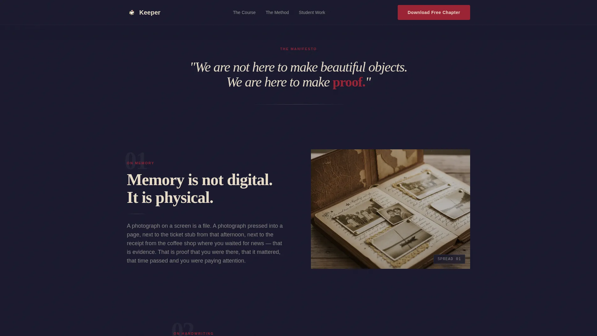 Scrapbooking & Memory Keeping Content Advanced Blog Website Template