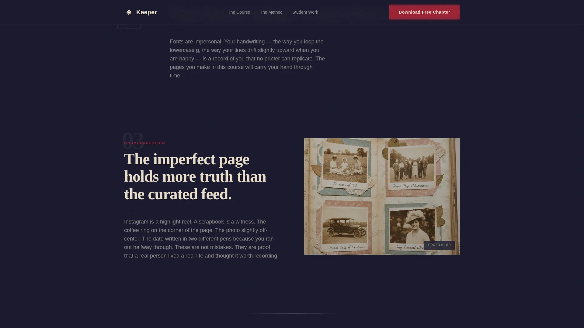 Scrapbooking & Memory Keeping Content Advanced Blog Website Template