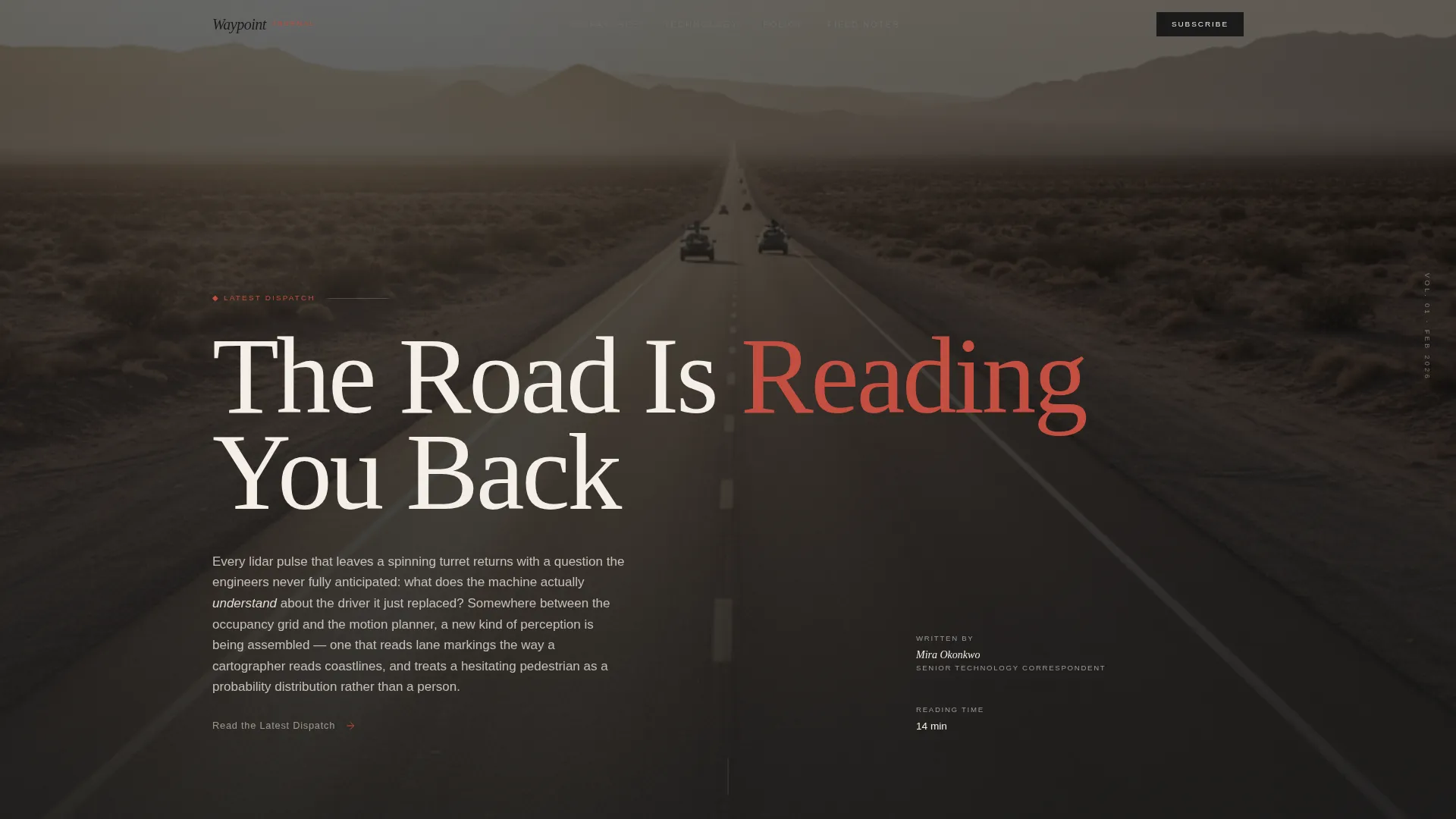 Auto & Mobility Blog Portfolio & Case Study Website Template