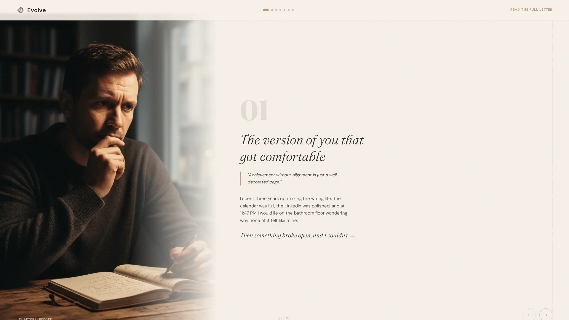 Self-Improvement Blog Landing Page Template