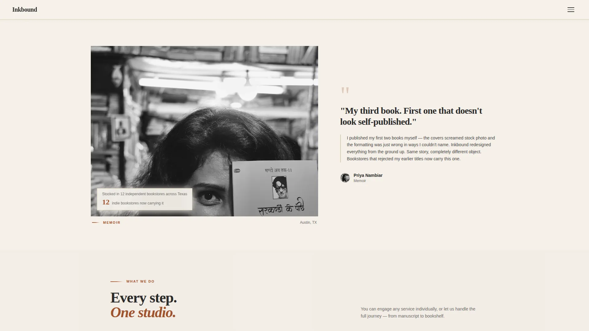 Book Author & Publisher Professional Website Template