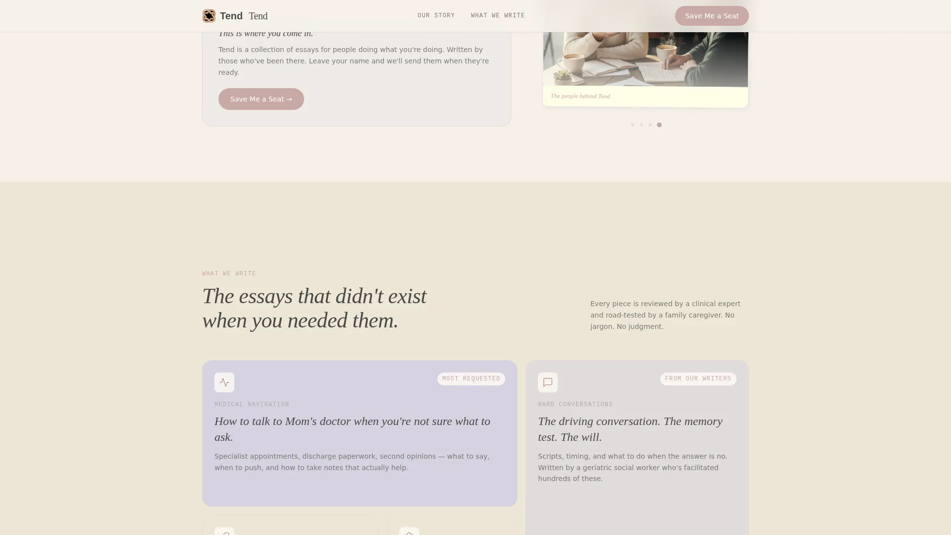Senior Care Blog & Media Pre-Launch Website Template