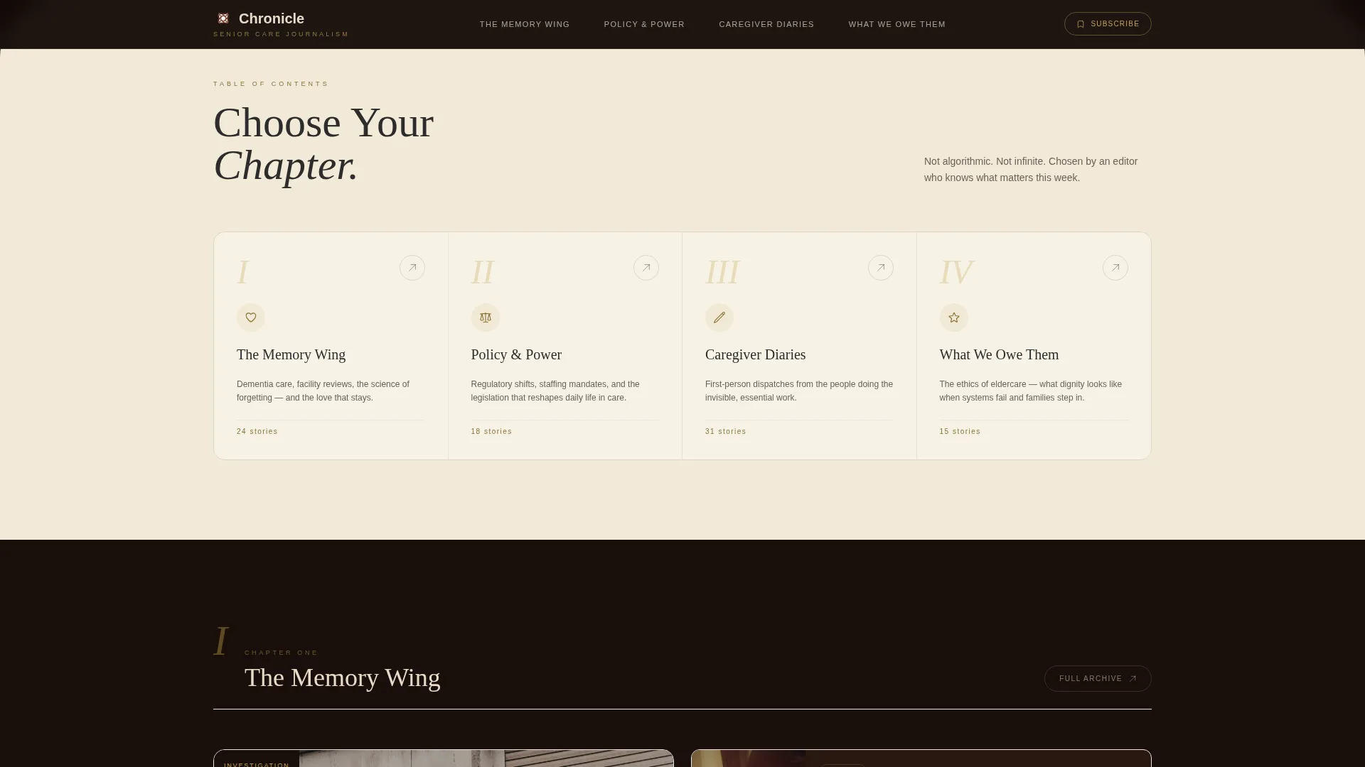 Senior Care Blog Landing Page Template