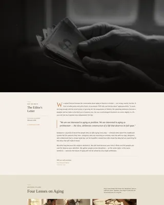 Senior Care Thought Leadership Blog Landing Page