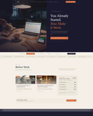 Side Hustle & Gig Economy Blog Landing Page Template