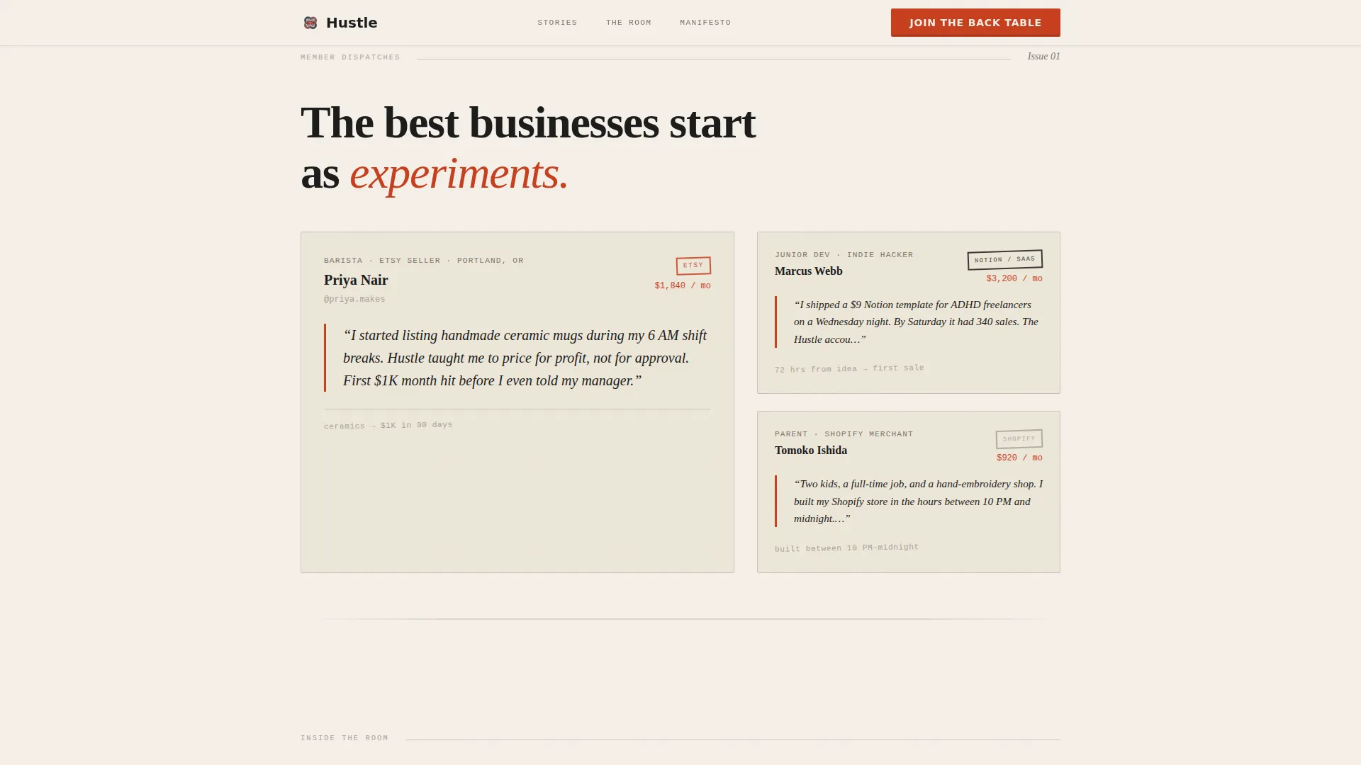 Bold Side Hustle Community Landing Page Template
