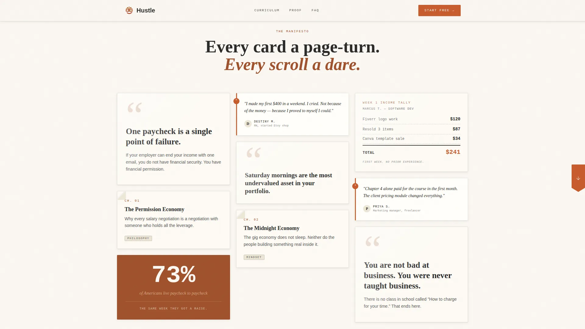 Bold Gig Economy Course Landing Page Template